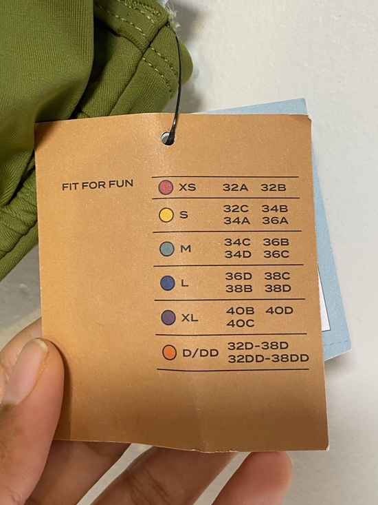 Shade & Shore Olive Green Bikini Top XL (16) Adjustable Strap Swim Top NWT - Picture 4 of 13